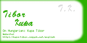 tibor kupa business card